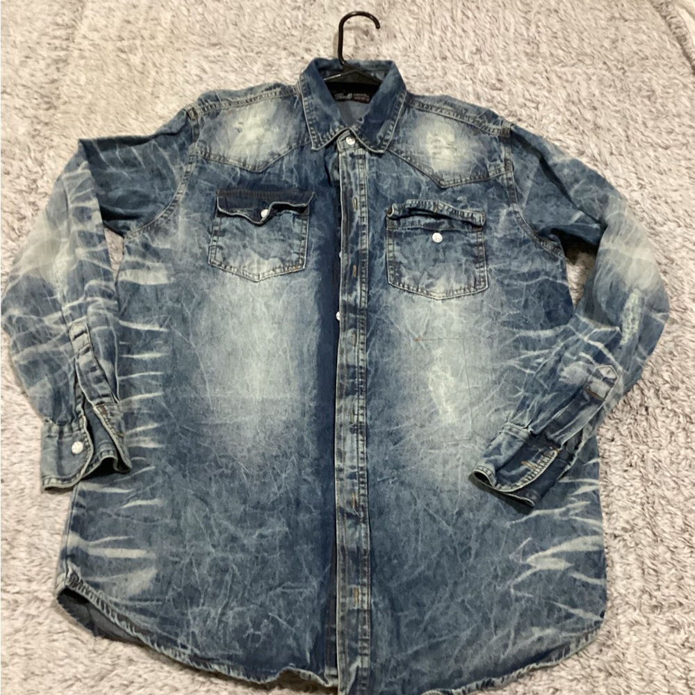Thrill Sky Blue Denim Top